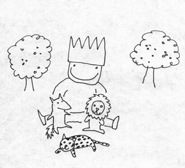 Terry started playing with some dolls he had received as presents.